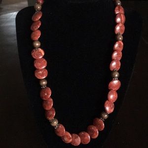 Custom Wood and Rock Necklace